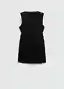 Vestido Salome Negro Talla M Mujer Mango