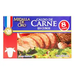 Medalla De Oro Caldo de Carne en Cubos