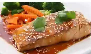 Salmón con Salsa Teriyaki
