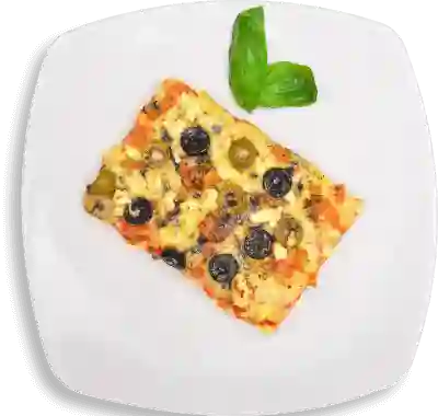 Porción de Pizza Mediterranea