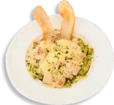 Pasta Al Pesto con Pollo