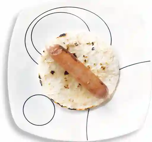 Chorizo con Arepa