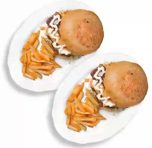 2 Hamburguesas de Carne+ Gaseosa