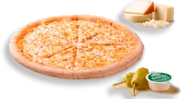 Pizza Mediana Tres Quesos & Jamón
