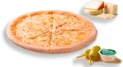 Pizza Familiar Tres Quesos & Jamón