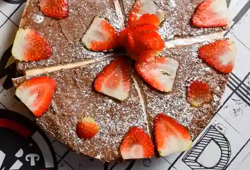Pizza de Nutella y Fresas