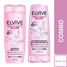 Combo Elvive Glicólico Shampoo + Acondicionador 370 mL