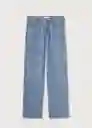 Jeans Nora Tejano Medio Talla 48 Mujer Mango