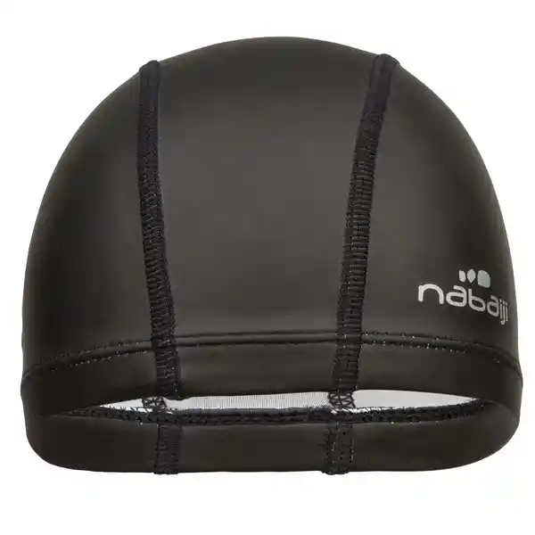 Gorro De Natación En Tela Revestida De Silicona Nabaiji 500 Negro