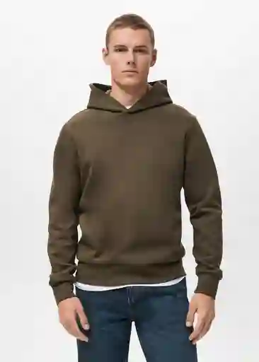 Buzo Sudadera Bono Oliva Talla S Hombre Mango