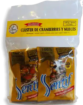 Sentif Barra Cereal Cranberries/Nuecesx4