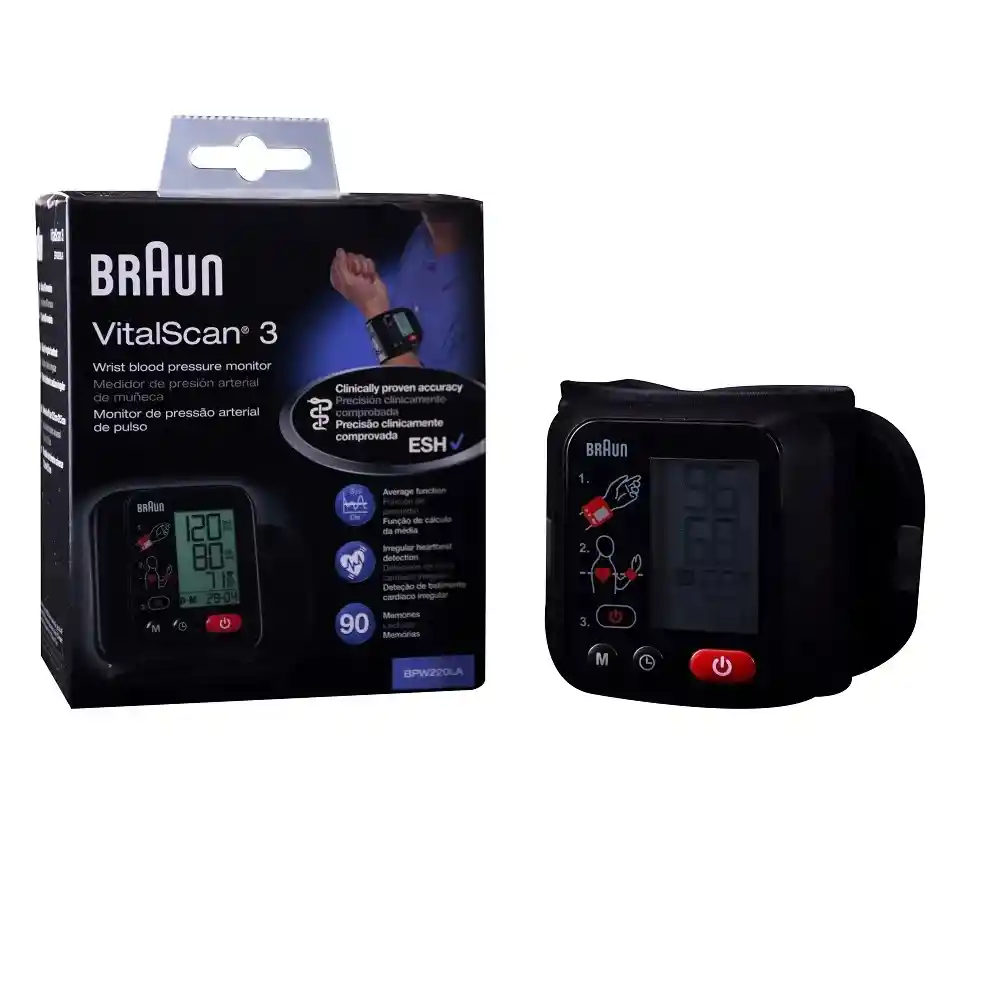 Braun Vitalscan 3 Tensiómetro De Muñeca
