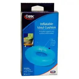 Carex Cojín Coxis Inflable Vinilo Azul