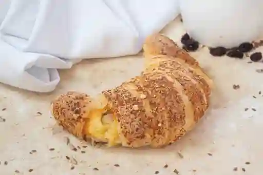 Croissant jamón y queso