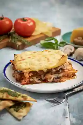 Lasagna Pollo y Maicitos Dulces