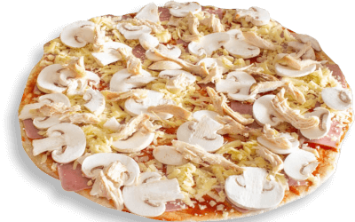 Pizza Pollo Champiñón 