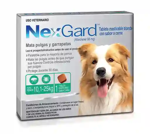 Nexgard Dog L 1 Chewab X 10 (10.1-25Kg)