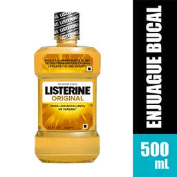 Enjuague Bucal Listerine Solución X 500 Ml