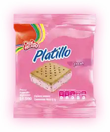 Platillo Galleta Helada Sabor Fresa