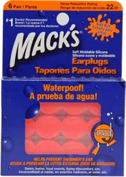 Macks Tapon Para Oido Siliconado Naranja Kids