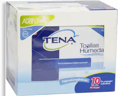 Tena Toa Humedas Portable X10Uds