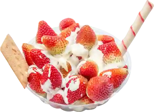 Fresas con Crema Sencilla