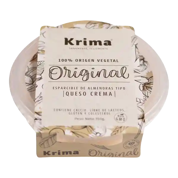 Queso Crema de Almendras KRIMA Sabor FInas Hierbas