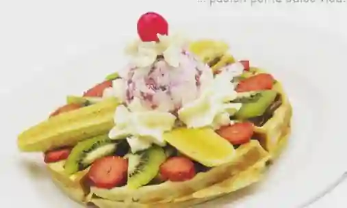 Waffle de Banano