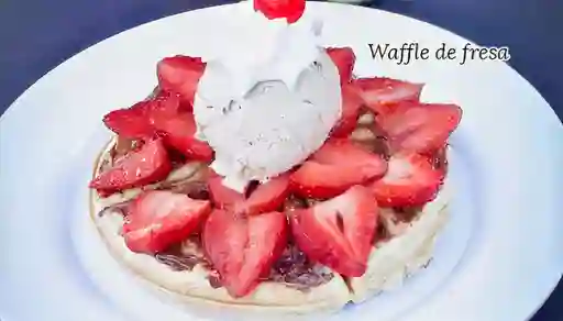 Waffle de Fresa