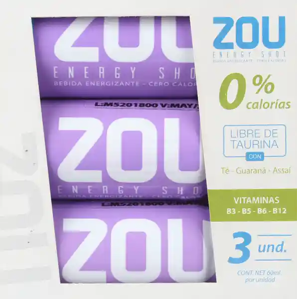 Zou Tripack x 3 Blueberry