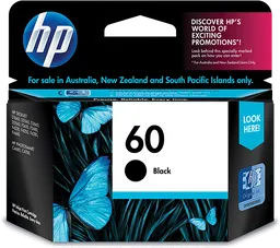 Hp Cartucho De Tinta 60 Negra Original Cc640Wl