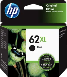 Hp Cartucho Original 62Xl Negro