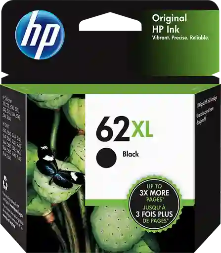 Hp Cartucho Original 62Xl Negro