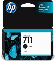 Hp Cartucho De Tinta 711 Original Negro Cz133A