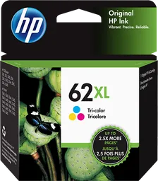 Hp Cartucho De Tinta 62Xl Original Tricolor C2P07Al