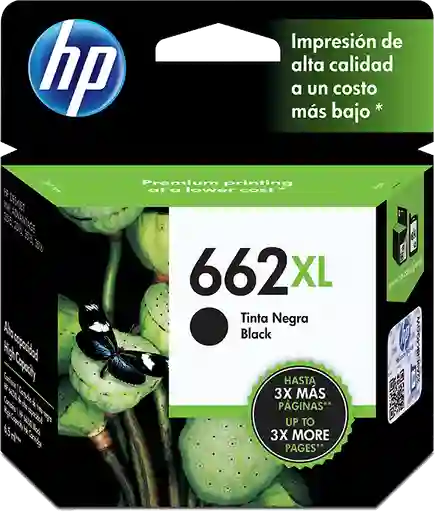 Hp Cartucho De Tinta 662Xl Negra Original Cz105Al.