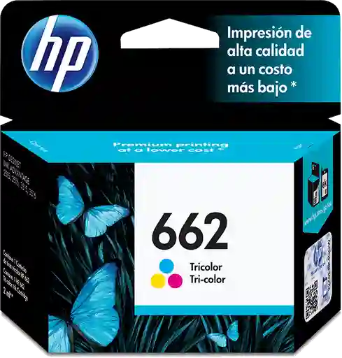 Hp Cartucho De Tinta 662 Tricolor Original Cz104Al.