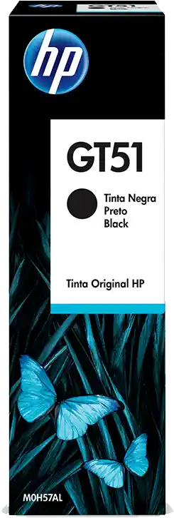 Hp Botella De Tinta Original Negra Gt51