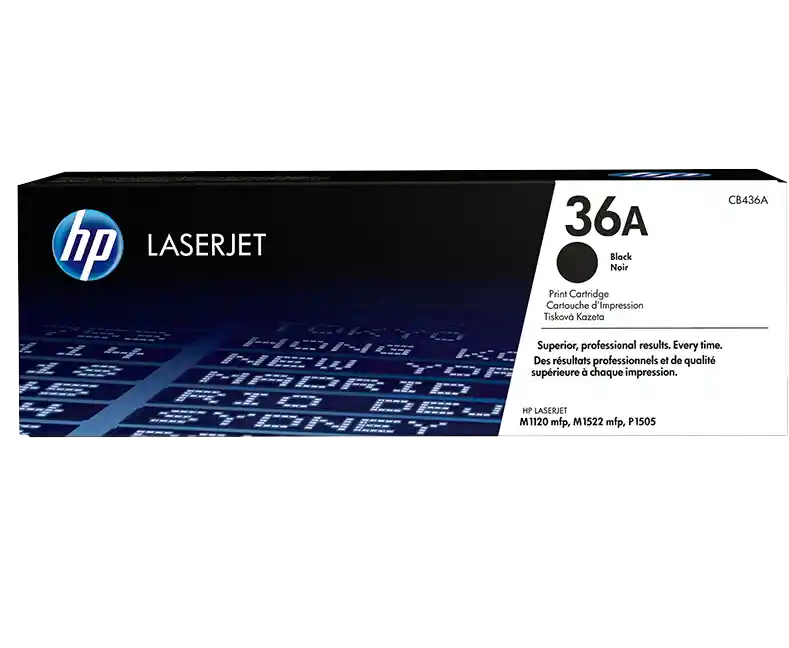 Hp Cartucho Original De Tóner Negro 36A Laserjet