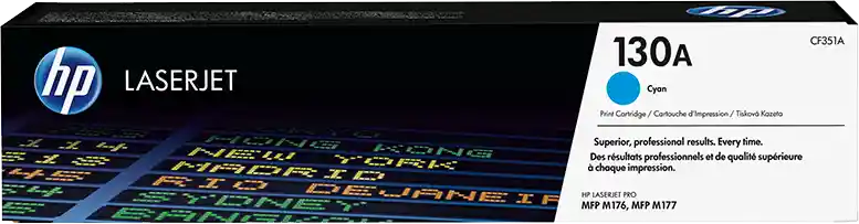 Hp Cartucho Original De Tóner Cian 130A Laserjet