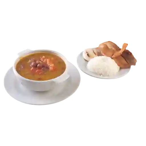 Sopa de Frijol con Chicharrón (32 Onz)