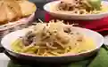 Espaguetis con Champiñones