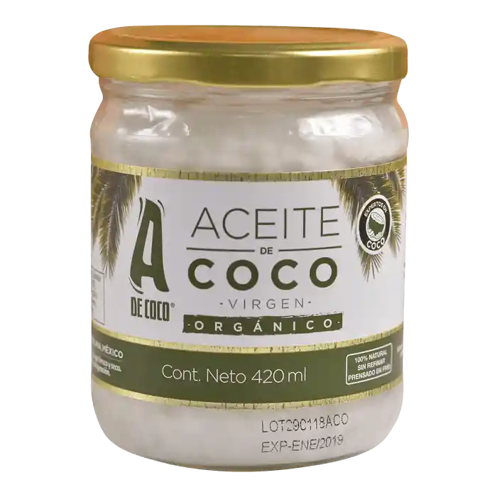 Aceite De Coco Organico 300 Ml Ad Coco