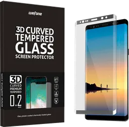 Samsung Vidrio Templado Completo Wefone Note 8 3D Plata