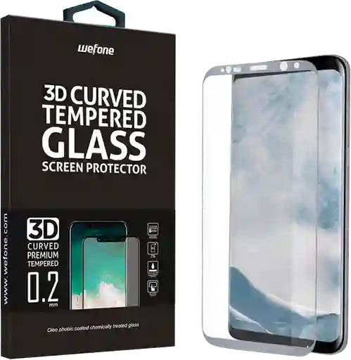 Samsung Vidrio Templado Completo Wefone S8 3D Plata