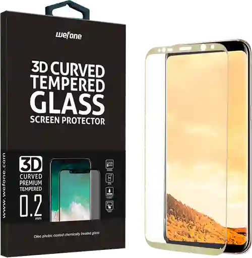 Samsung Vidrio Templado Completo Wefone S8 3D Dorado
