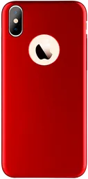 Wefone Estuche Forro Iphone X Metal Rubber Rojo