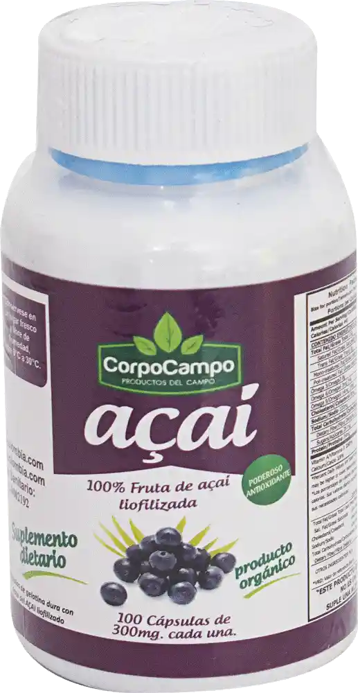Acai En Grageas Frasco
