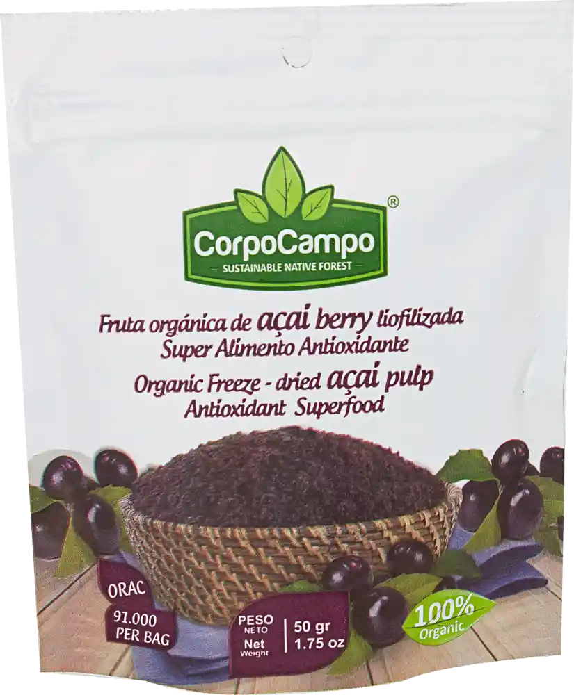 Acai liofilizado bolsa x 50 gr