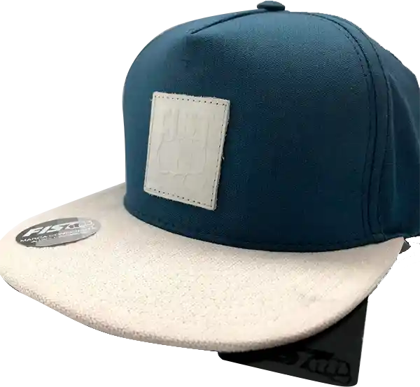 Bluelogoleathercap